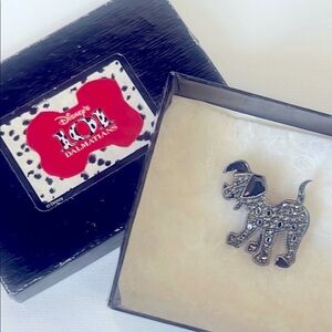 Judith Jack Disney Sterling Silver Marcasite 101 Dalmatian Dog Pin Brooch